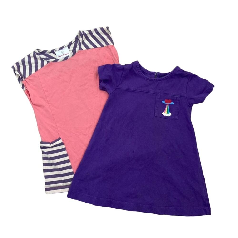 Hanna Andersson Pocket Dress Bundle - Purple, Pink - 80cm, 18-24M
